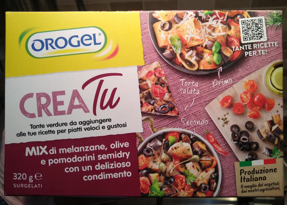 CreaTu melanzane olive e pomodorini