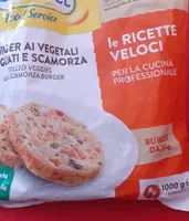 Burger ai vegetali grigliati e scamorza