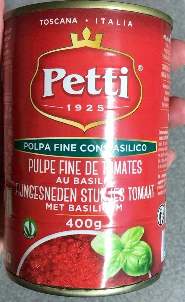 Polpa fine con basilico