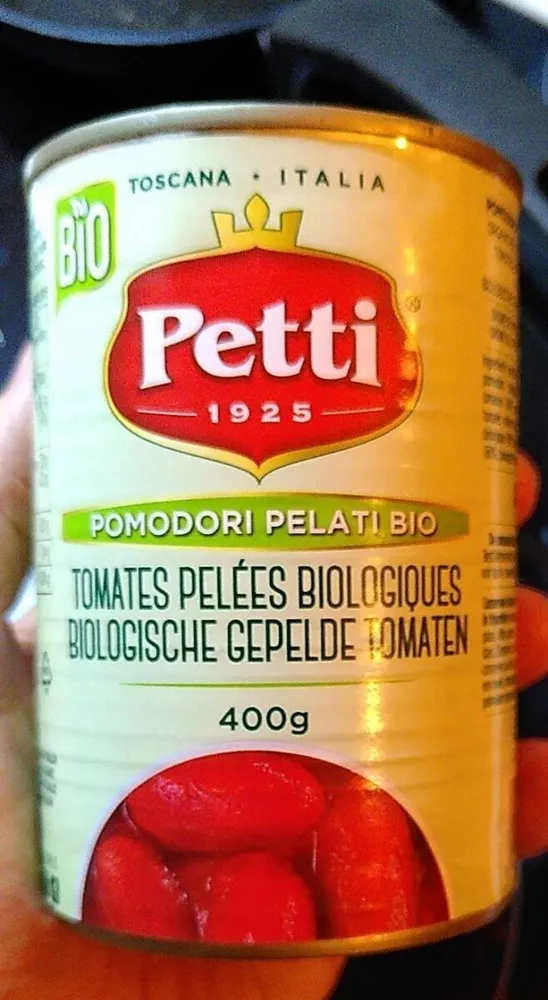 Tomates pelées biologiques