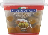 Olive verdi schiacciate piccanti Nocellara Etnea
