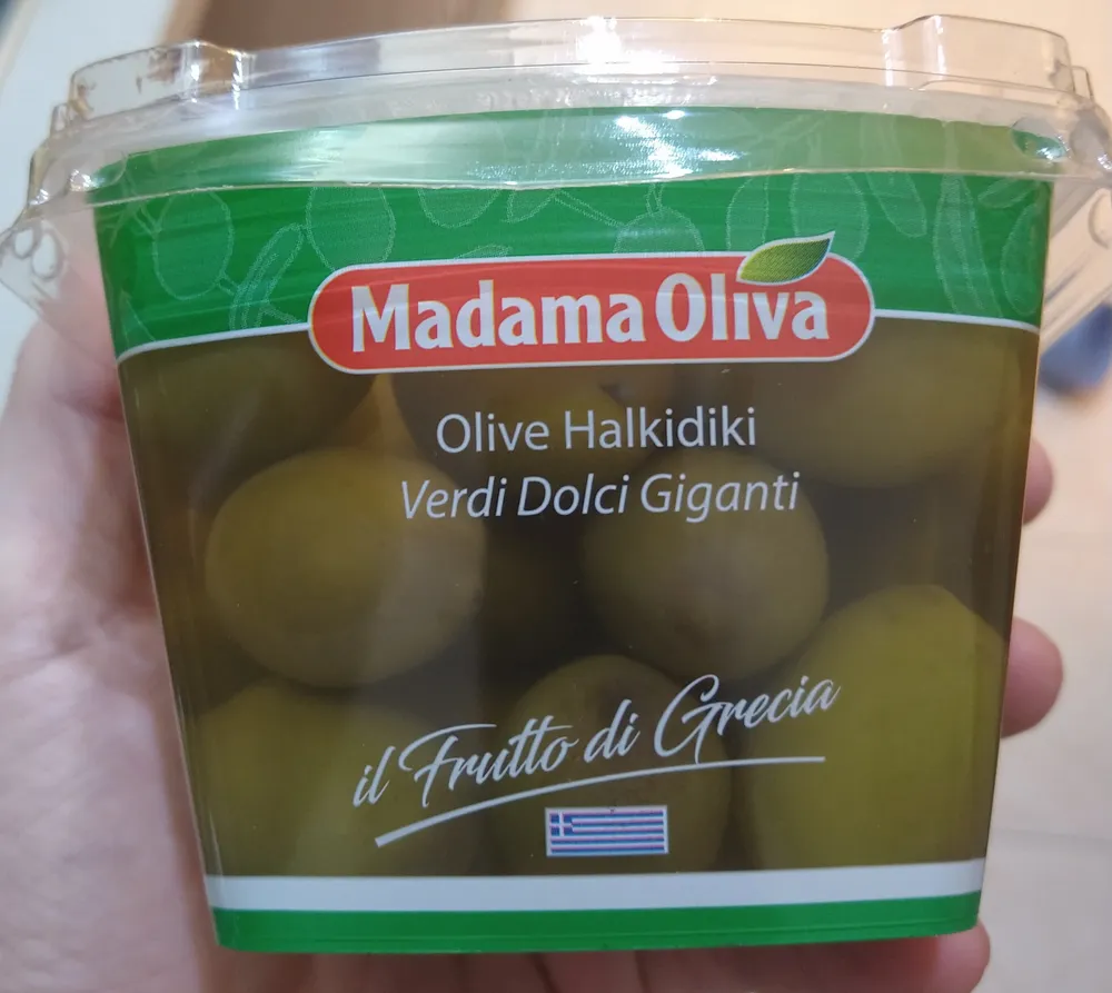 Olive Halkidiki verdi dolci giganti
