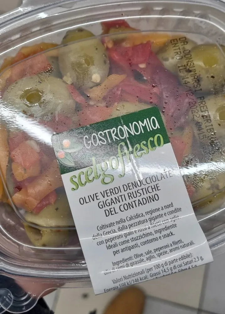 Olive Verdi Denocciolate Giganti Rustiche del Contadino