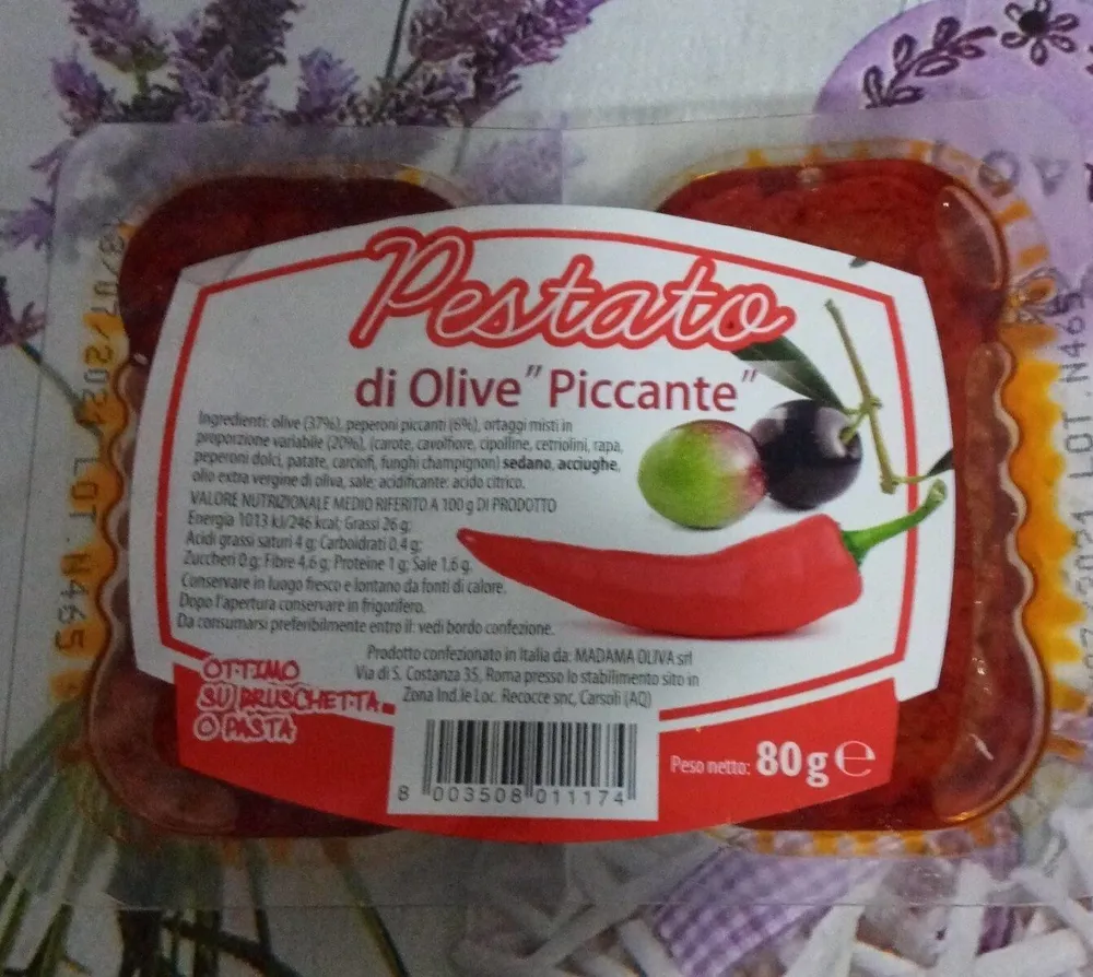 Pestato di olive piccante