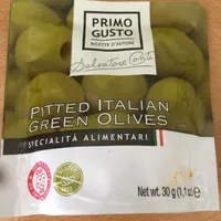 Pitted italian green olives