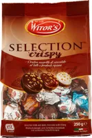 Selection crispy praline assortite di cioccolato