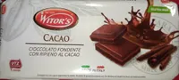 CIOCCOLATO FONDENTE CON RIPIENO AL CACAO