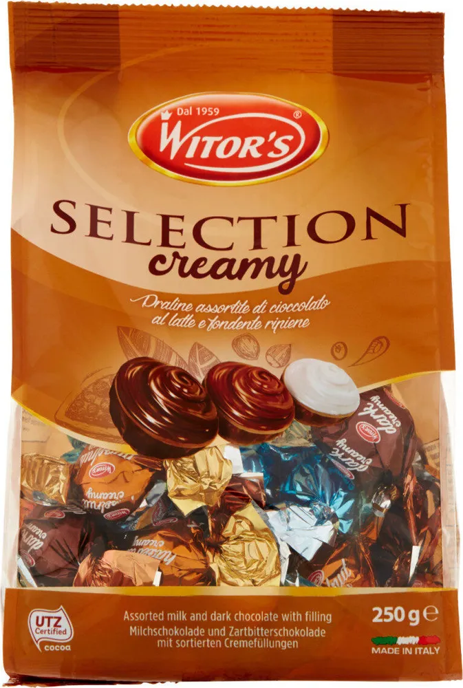 Selection creamy praline assortite di cioccolato