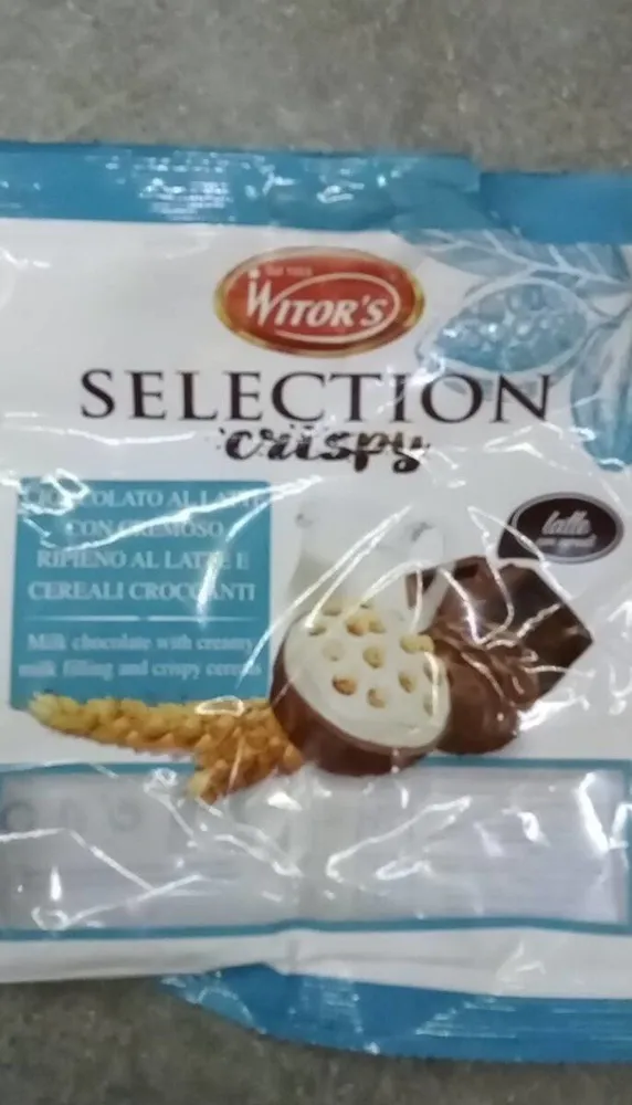 Cioccolato al latte con ripieno cremoso a latte e cereali