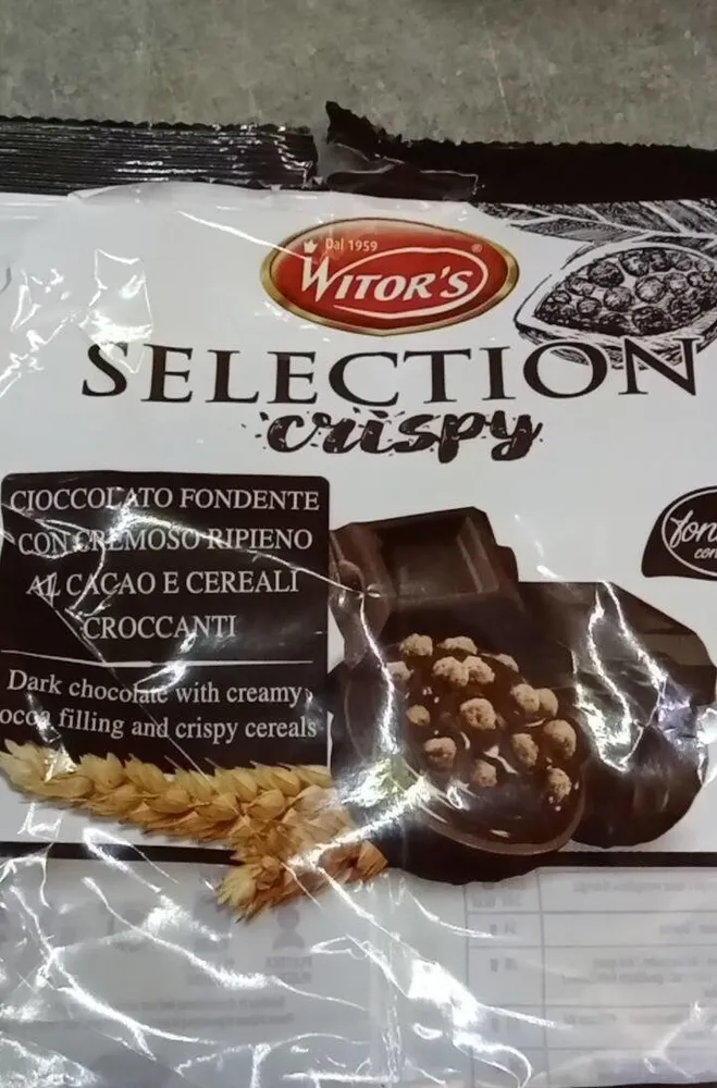Cioccolato fondente con cremoso ripieno al cacao e cereali