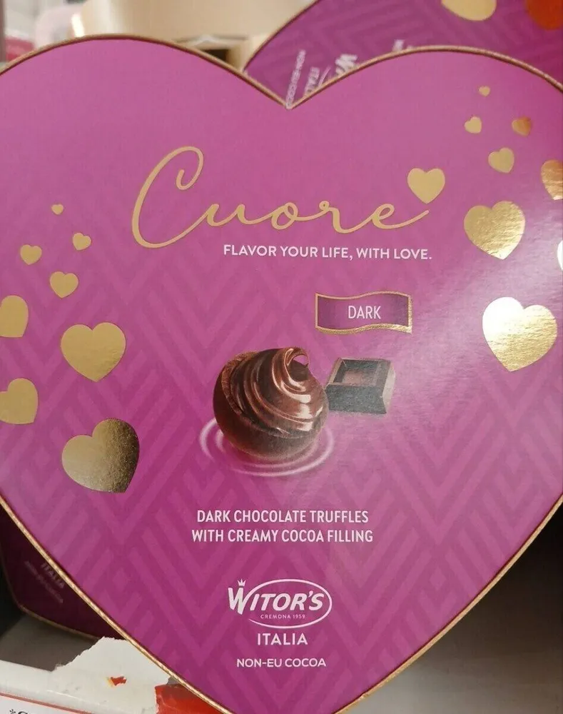 Chocolats cuore dark