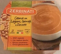 crema con legumi germogli e zenzero