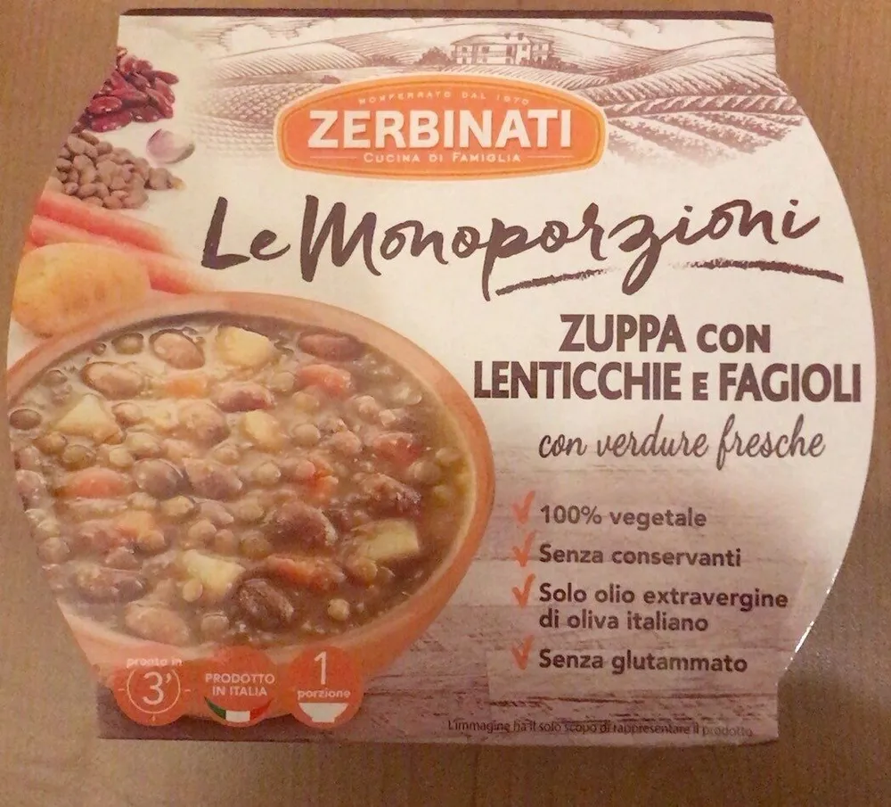 Zuppa con lenticchie e fagioli