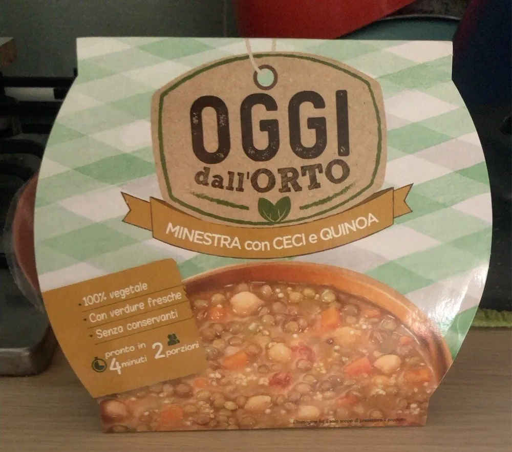 Minestra con ceci e quinoa