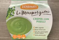 Crema con piselli