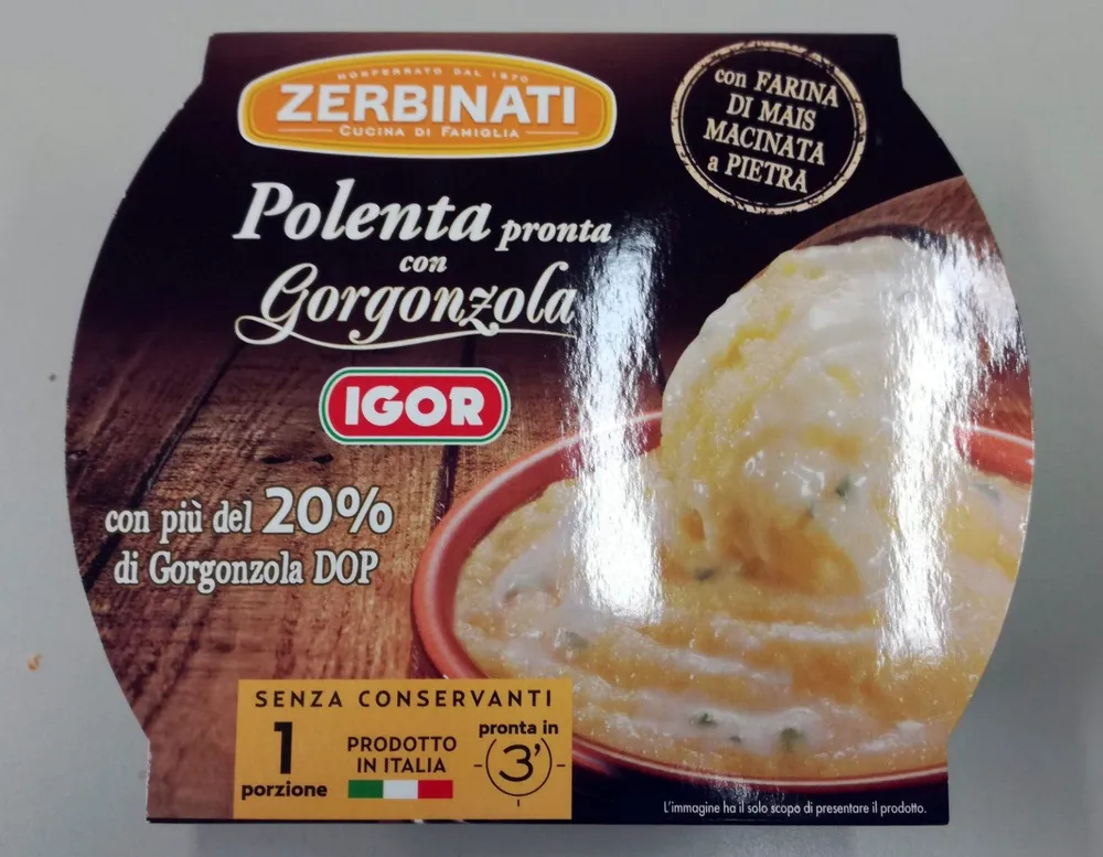 Polenta pronta con Gorgonzola IGOR
