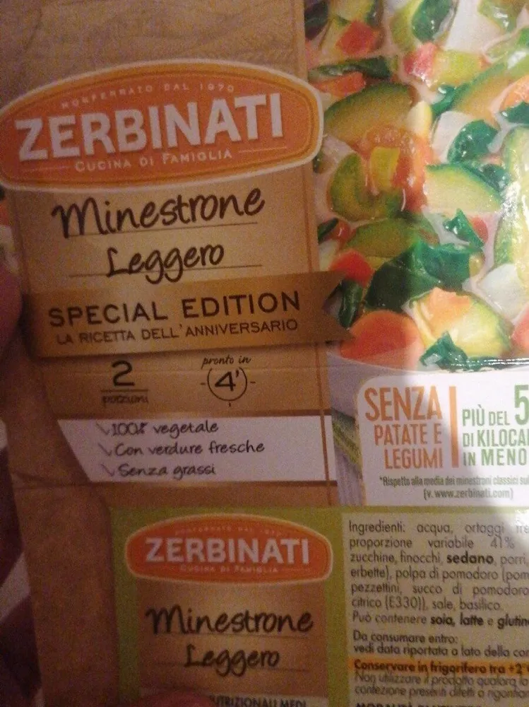 Minestrone leggero