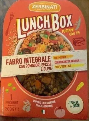 Farro integrale con pomodori secchi e olive