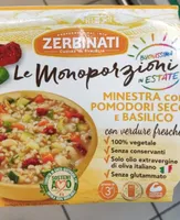 Minestra con pomodori secchi e basilico
