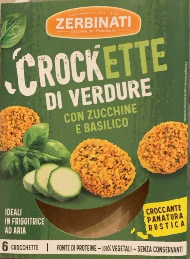 Zerbinati crockette di verdure con zucchine e basilico