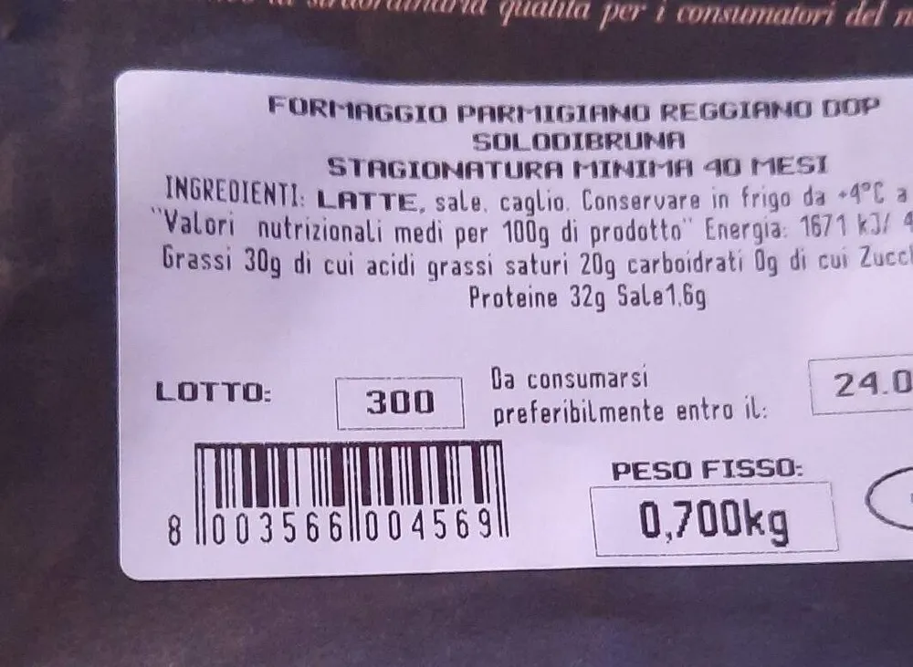 Solodibruna parmigiano reggiano