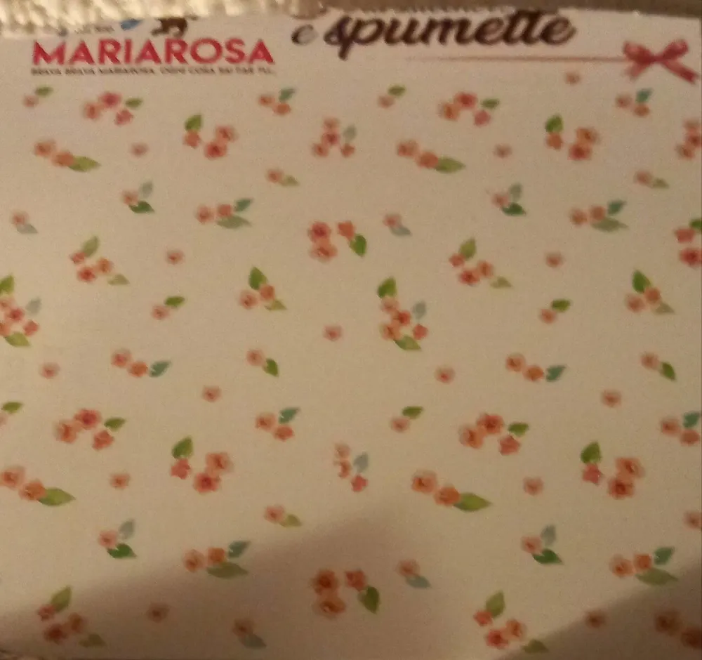 Mariarosa spumette e targhetta auguri