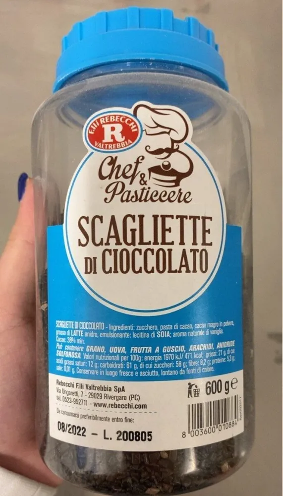 Scagliette di cioccolato