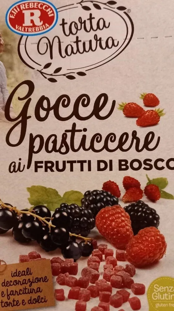 Gocce pasticcerie ai frutti di bosco