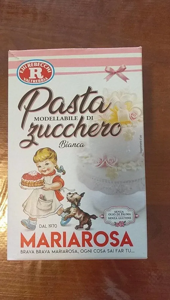 Pasta modellabile di zucchero bianca