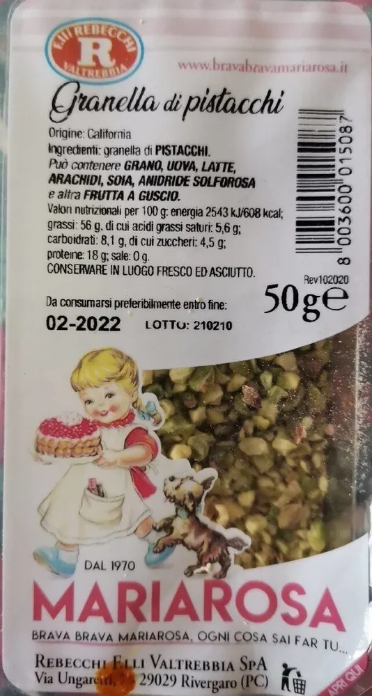 Granella di pistacchi Mariarisa