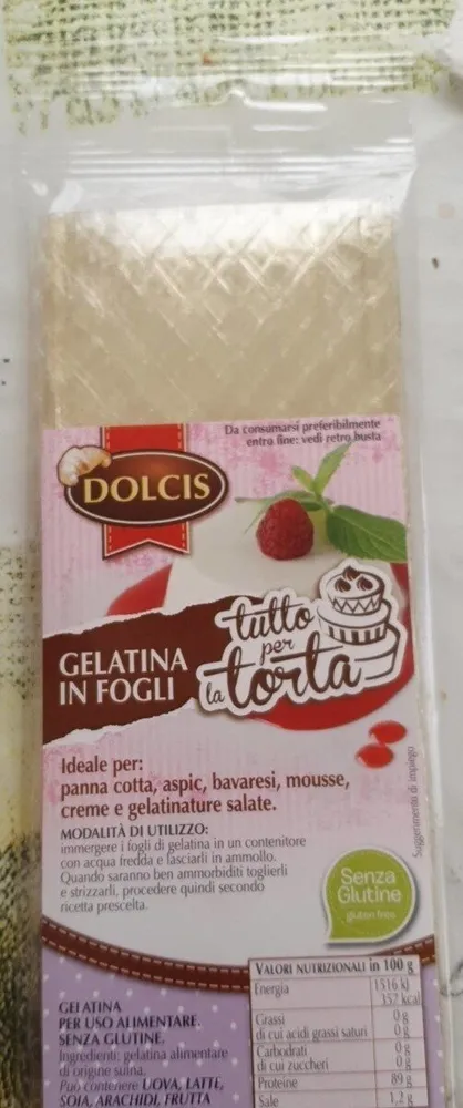 Gelatina in fogli