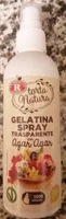 Gelatina spray trasparente con agar agar