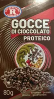 Gocce di cioccolato proteico