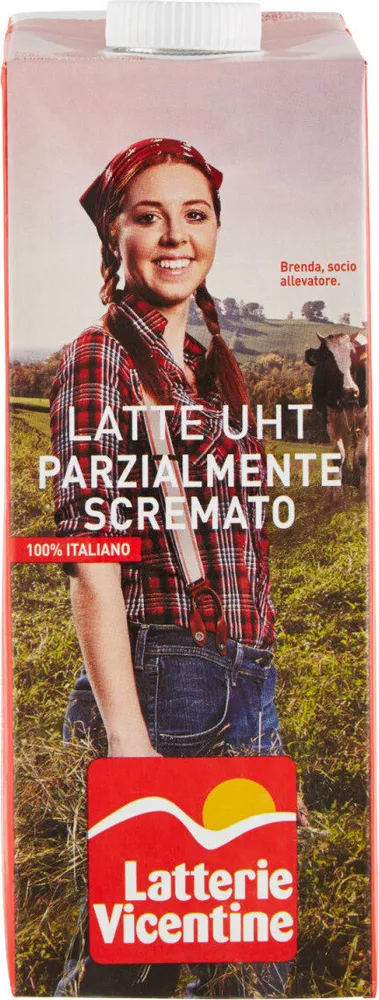 Latte uht parzialmente scremato