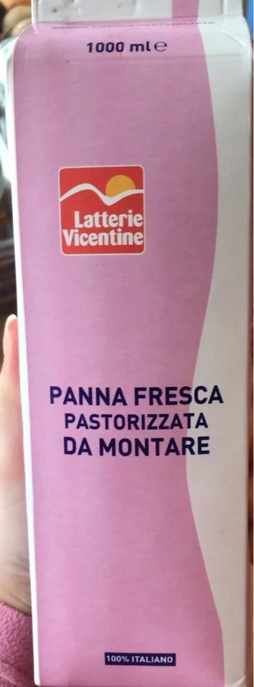Panna fresca pastorizzata da montare