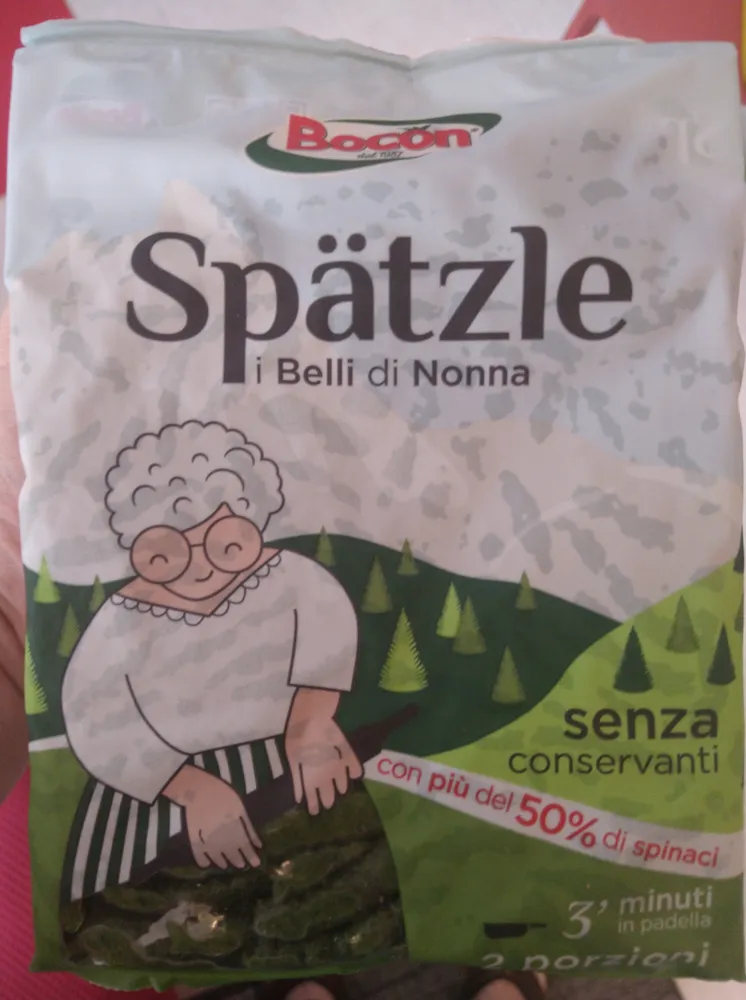 Spätzle Spinaci
