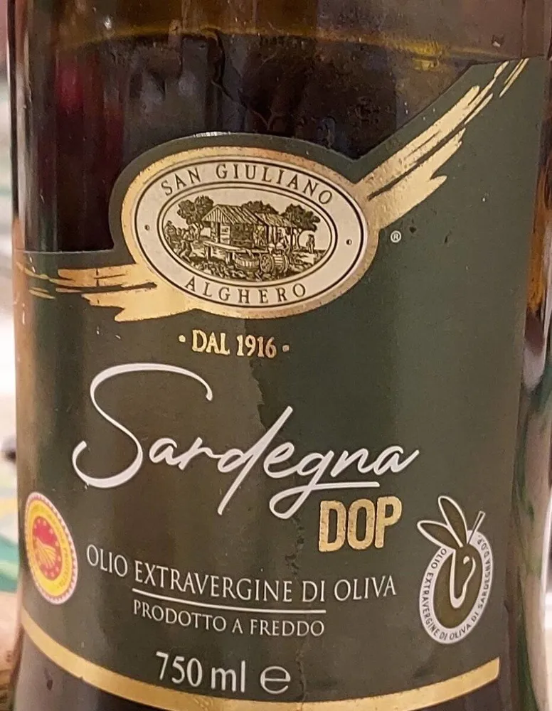 Olio extravergine di oliva dop sardegna