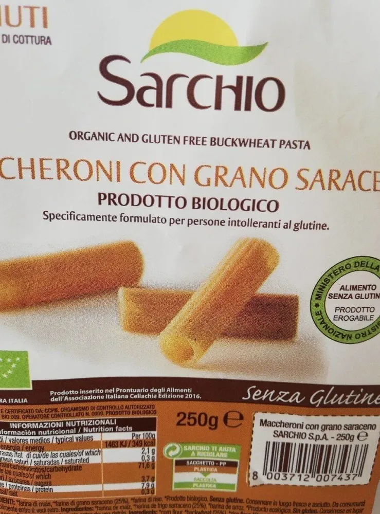 Maccheroni con gran saraceno