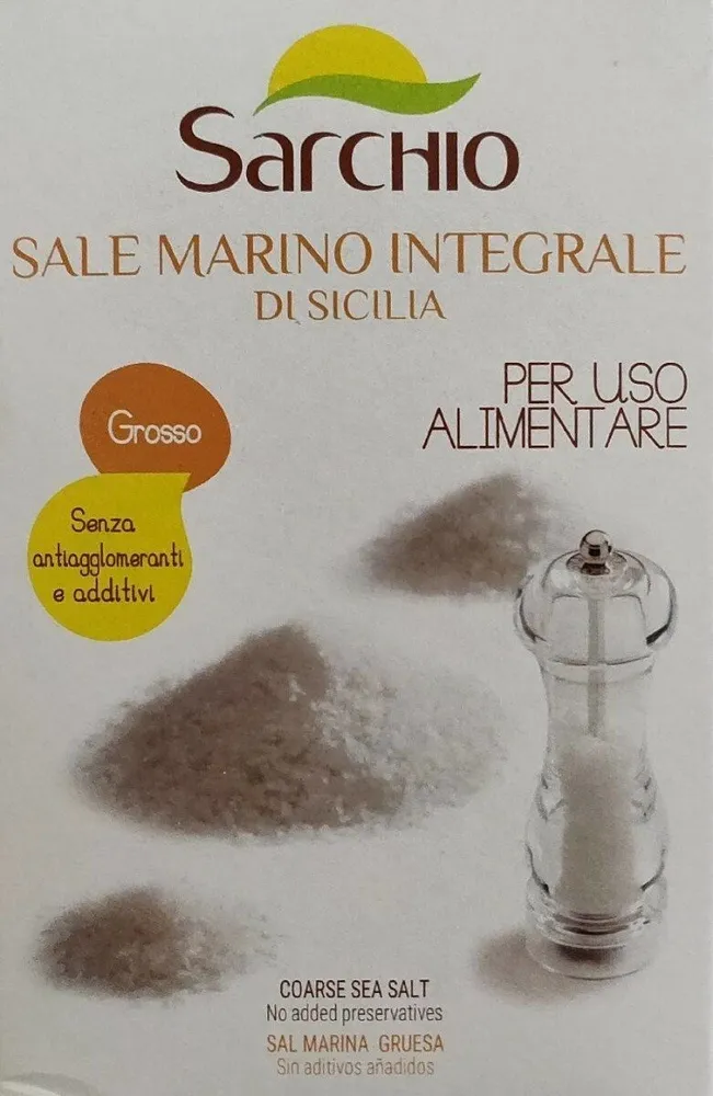 Sale marino integrale di Sicilia