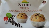 Muffin con gocce di cioccolato