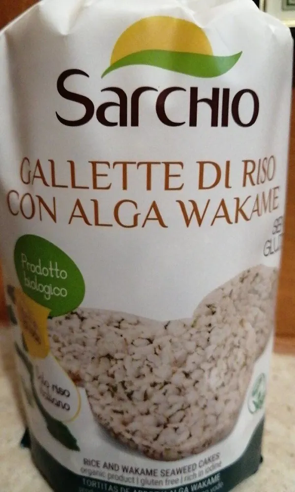 Gallette di riso con alga wakame