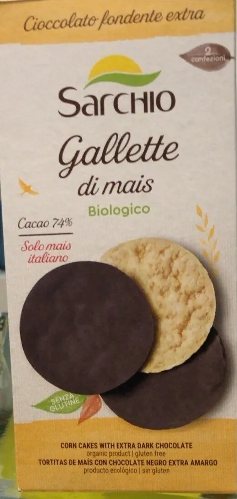 Gallette di mais cioccolato fondente