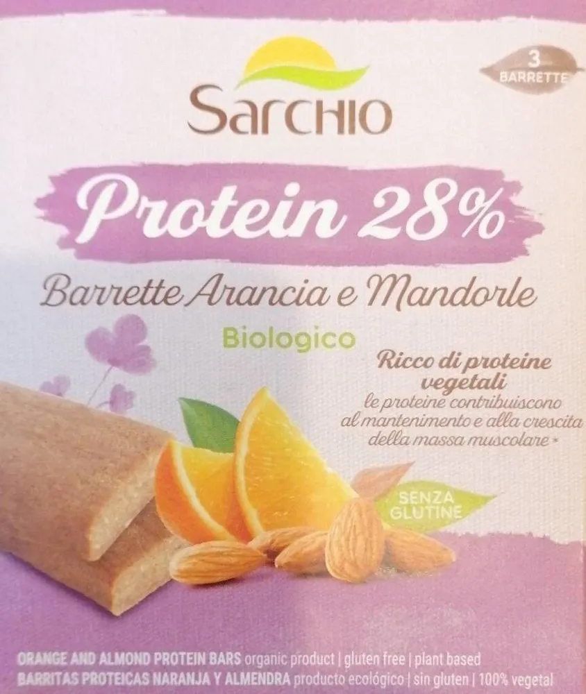 Protein 28 barrette arancia mandorle