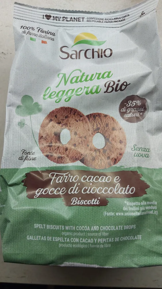 farro cacao e gocce di cioccolato