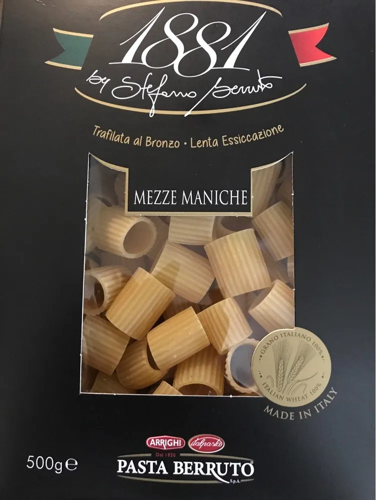 Mezze Maniche - Pâtes de semoule de blé dur
