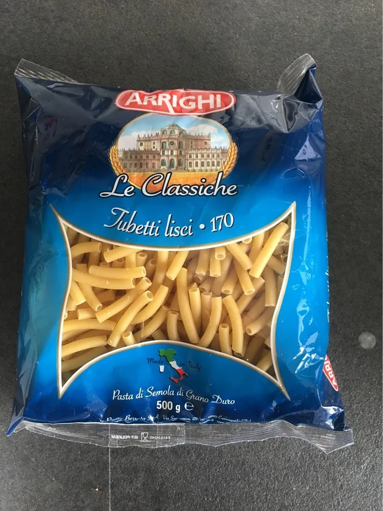 Arrighi Pasta Tubette Lisci 170