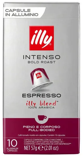 Café Em Cápsula Torrado E Moído Intenso Espresso Illy Caixa 57g 10 Unidades