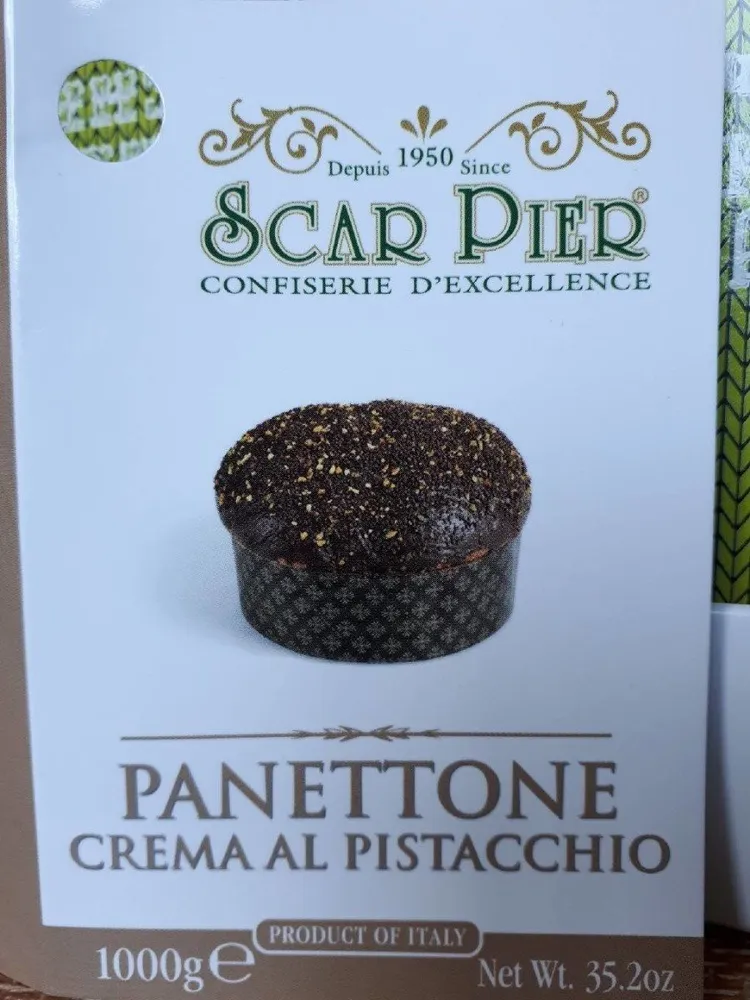 Panetton crema al pistacchio