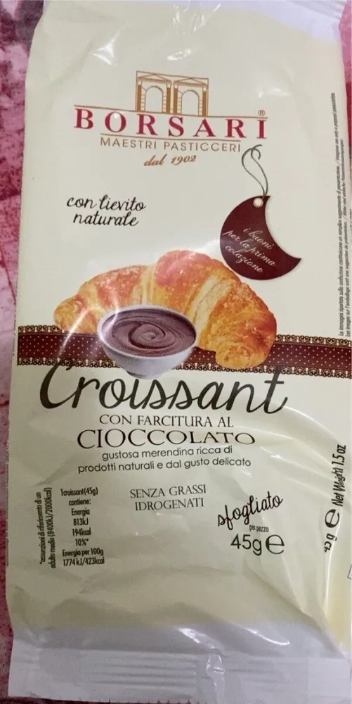 Croissant al cioccolato