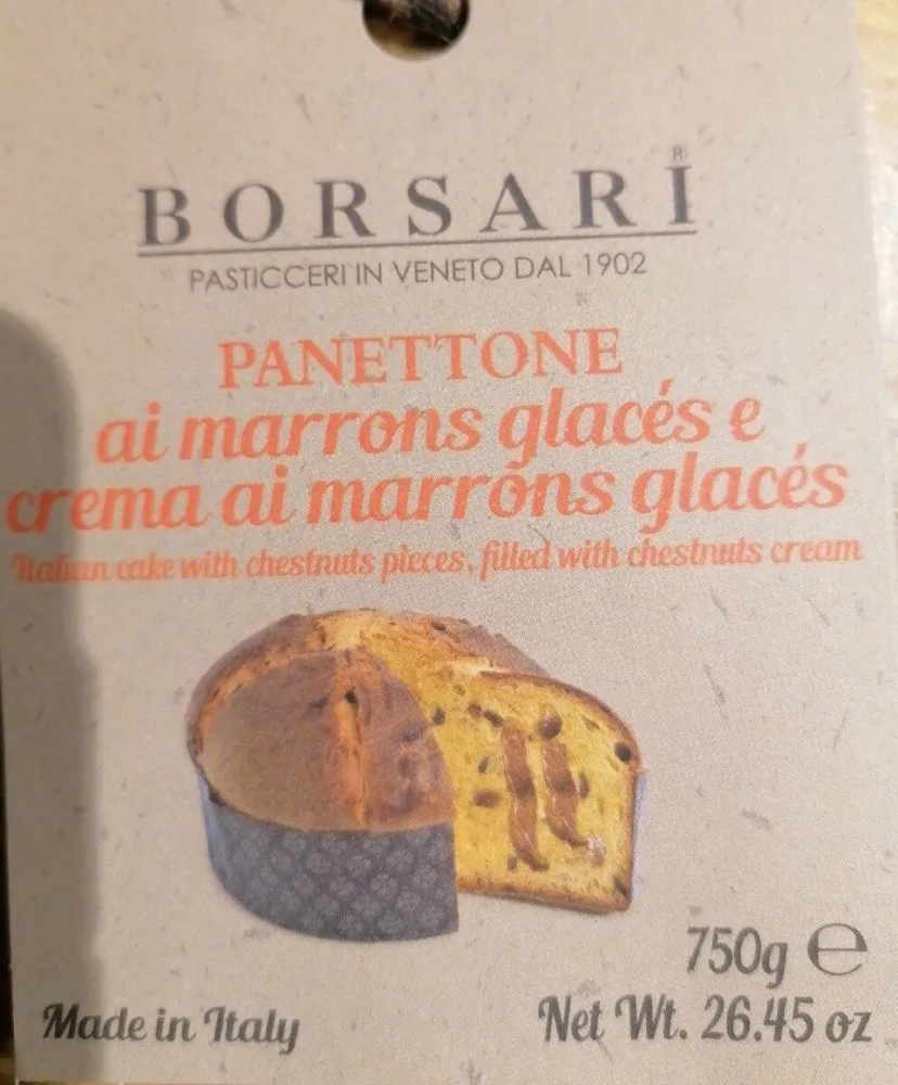 Panettone aux marrons glacés
